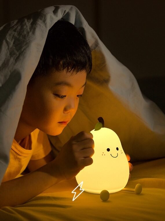 Pear Fruit Night Light Dimmable 7 Color Lamp for Bedroom