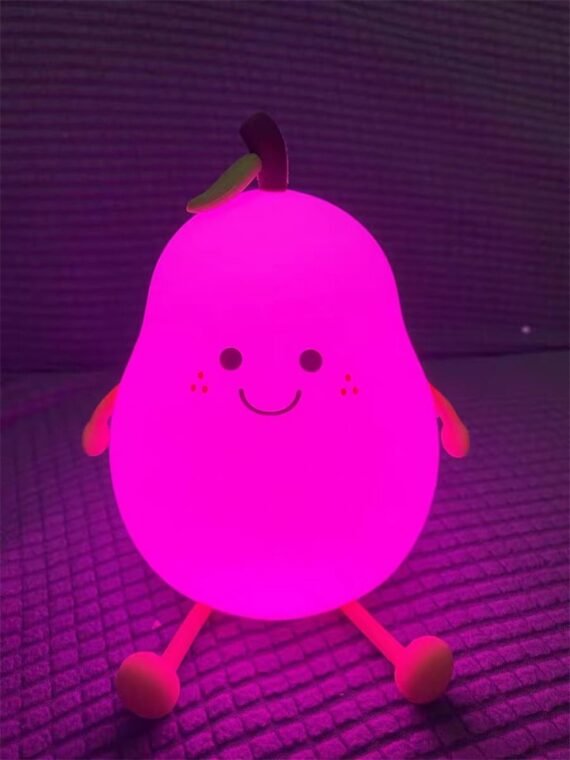 Pear Fruit Night Light Dimmable 7 Color Lamp for Bedroom