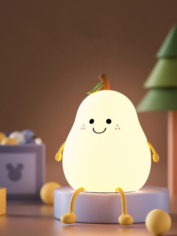 Pear Fruit Night Light Dimmable 7 Color Lamp for Bedroom
