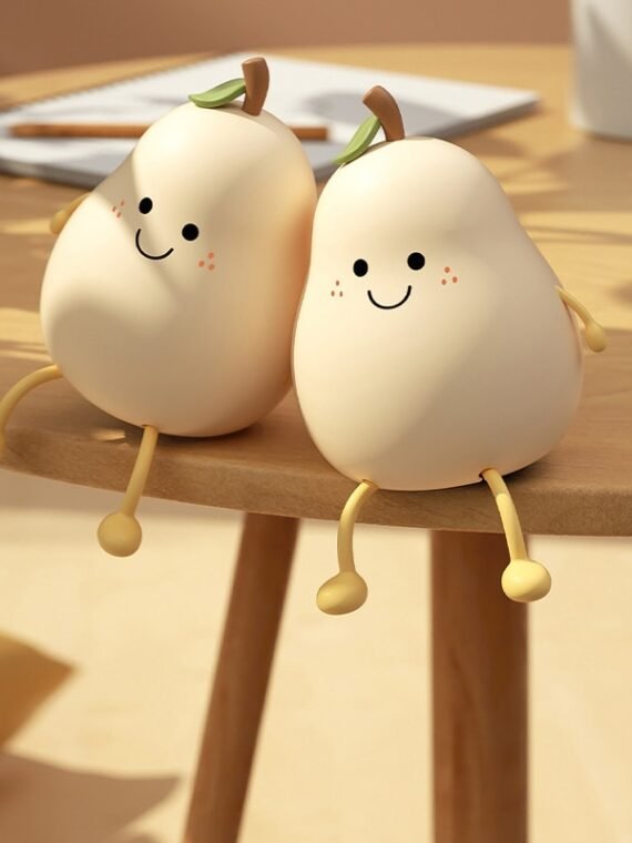Pear Fruit Night Light Dimmable 7 Color Lamp for Bedroom