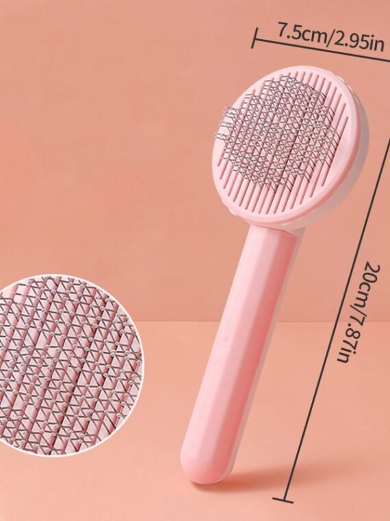 Cat Brush Pet Comb Self Cleaning Slicker Brush Remove Hair Grooming