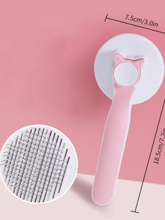 Cat Brush Pet Comb Self Cleaning Slicker Brush Remove Hair Grooming