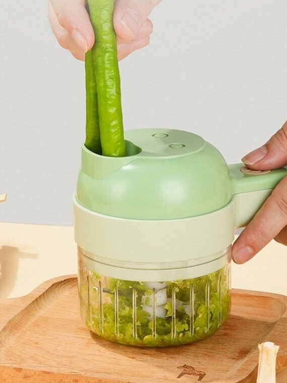 4 In 1 Handheld Electric Vegetable Cutter Set