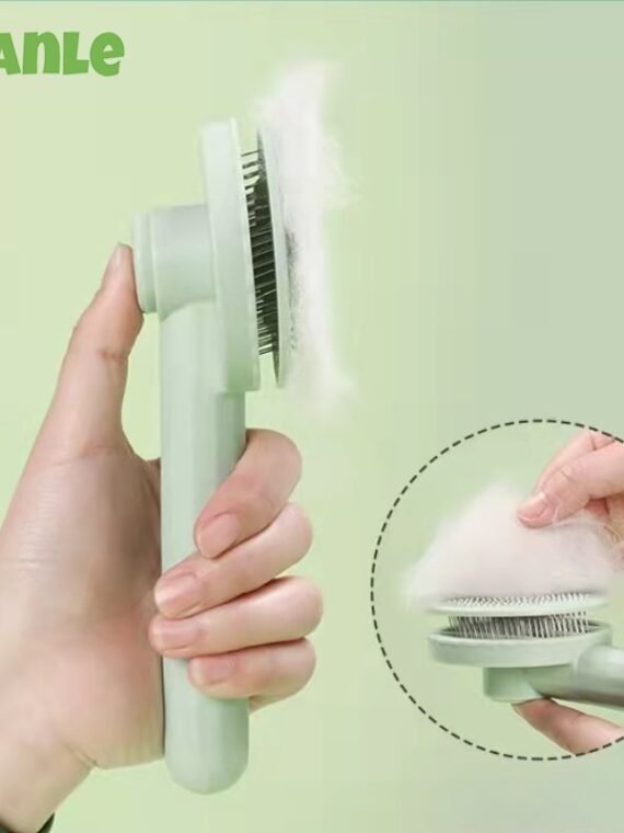 Cat Brush Pet Comb Self Cleaning Slicker Brush Remove Hair Grooming